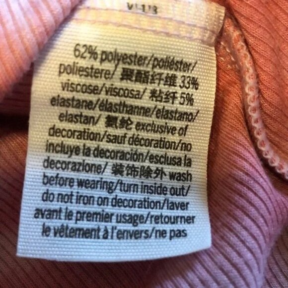 PINK Victoria's Secret Pink Tie Dye Ribbed Racerback Tank Top - Picture 7 of 8